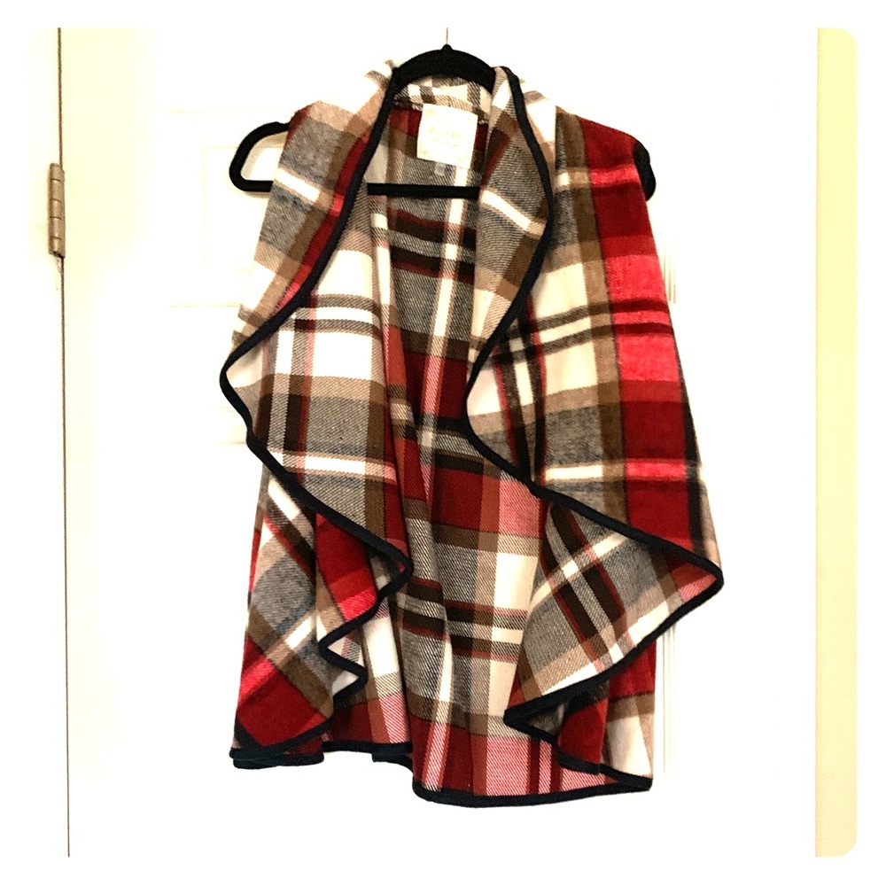 Altar’d State Plaid fuzzy vest